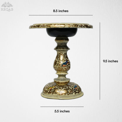 Embossed Table Cream Golden