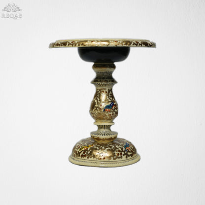 Embossed Table Cream Golden