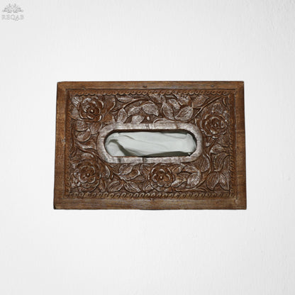 Tissue Box Full Carved