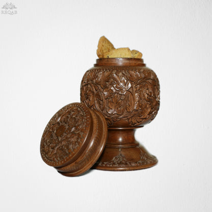 Carved Biscuit Jar