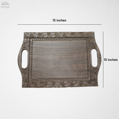 Tray with Chinar Work On Border