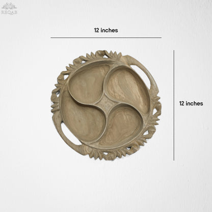 Round Dry Fruit Bowl (4 Part)