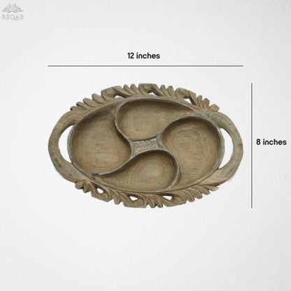 Oval Shaped Bowl (4 Part)