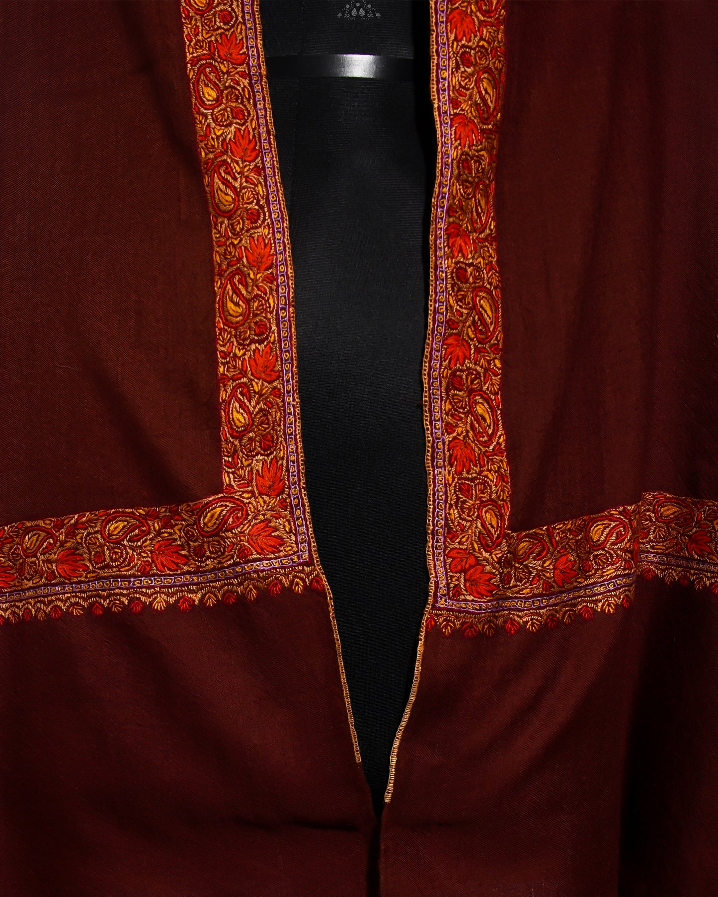 Chocolate Cosmos GI Pashmina Shawl