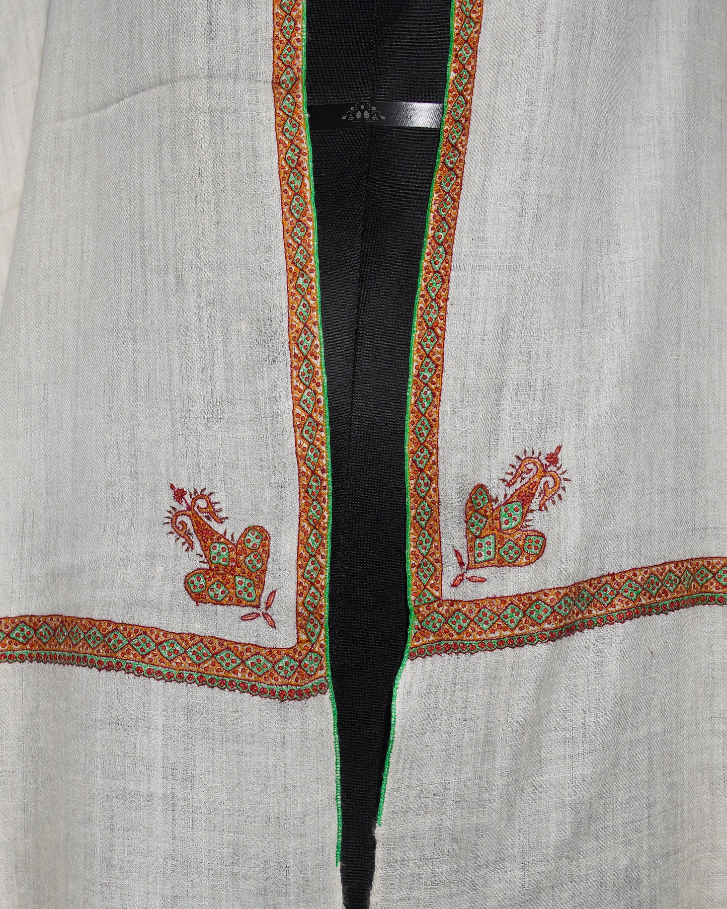 Pale Silver GI Pashmina Shawl