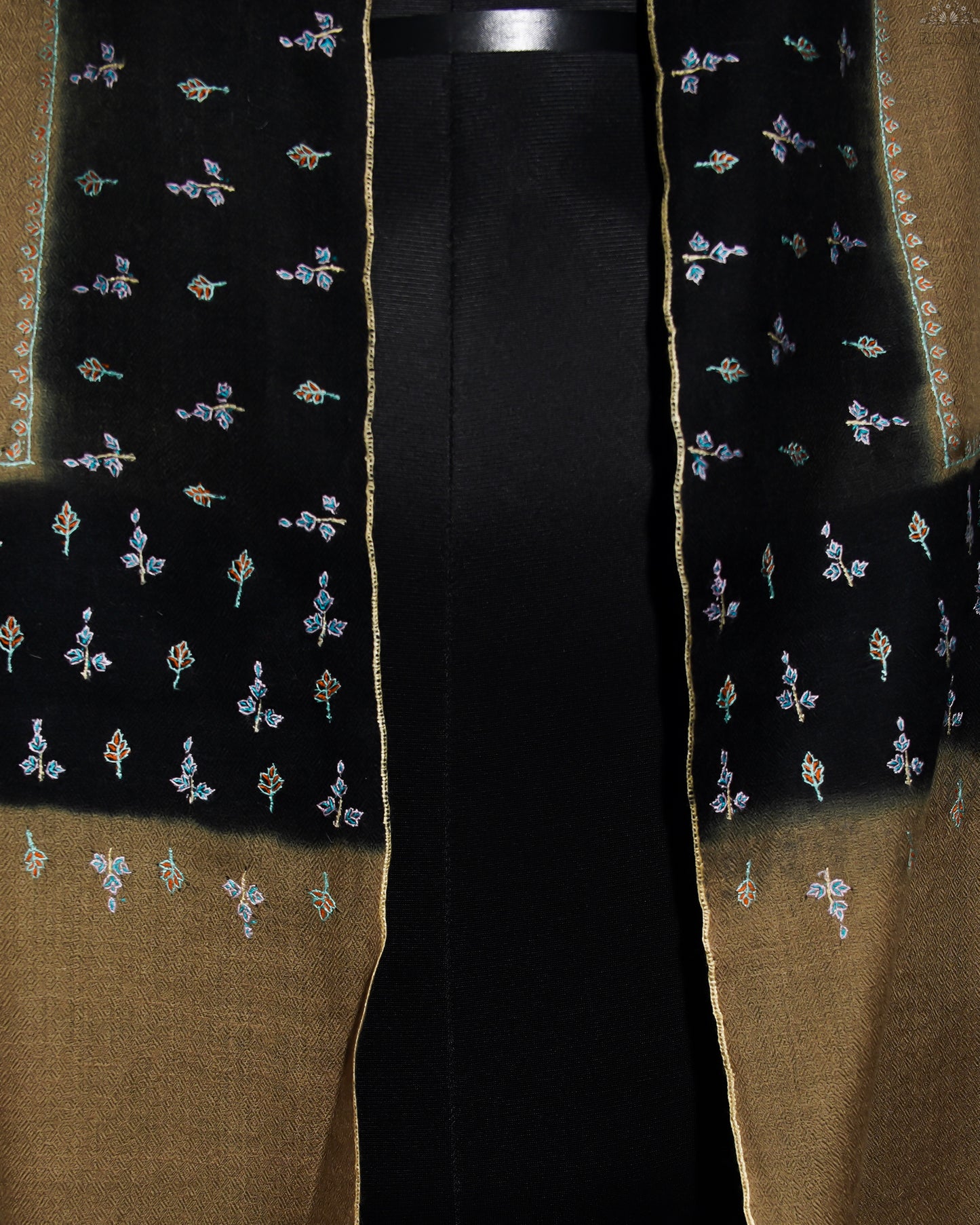 Coffee on Woodsmoke GI Pashmina Shawl