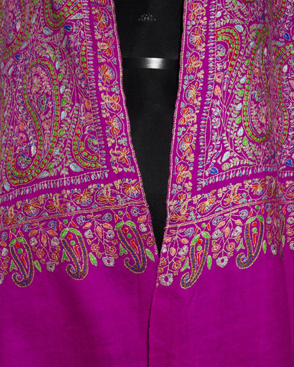 Fresh Eggplant Pashmina Shawl