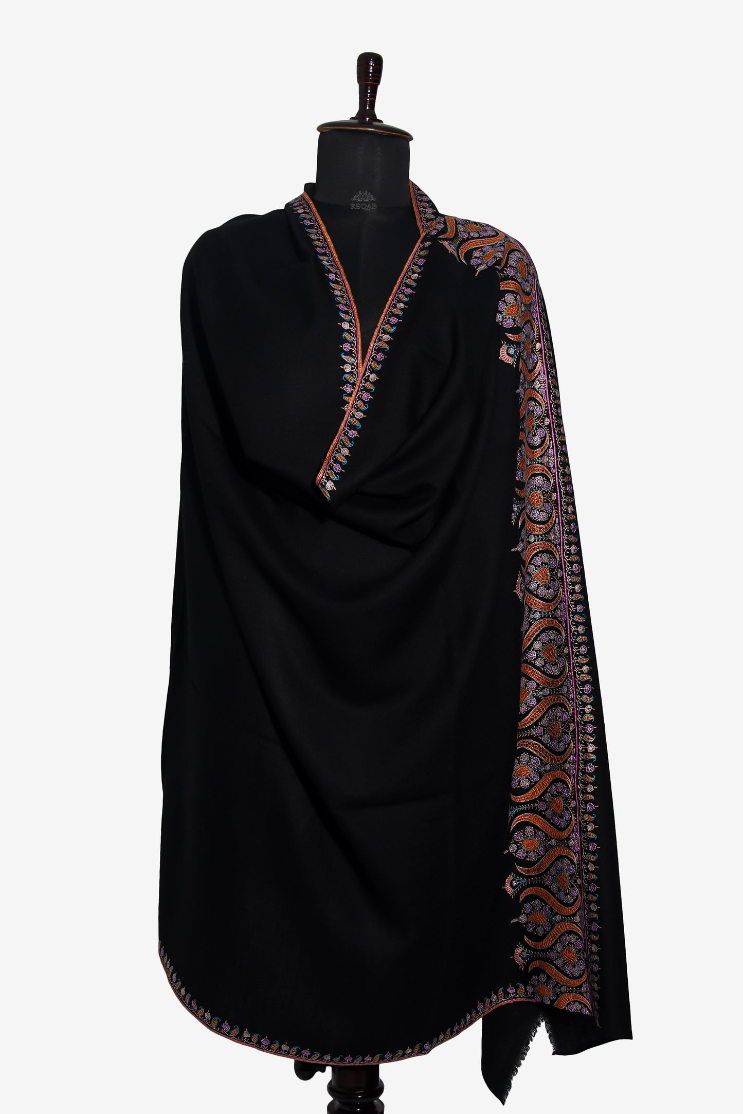 Smoky Black Pashmina Shawl