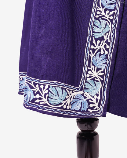 Russian Violet Pheran with Aari Embroidery