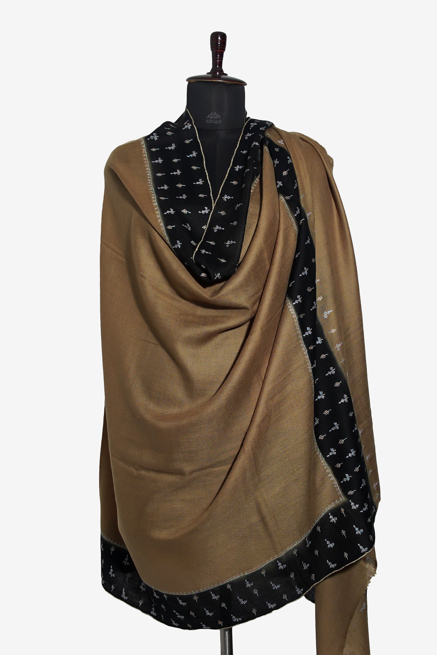 Coffee on Woodsmoke GI Pashmina Shawl