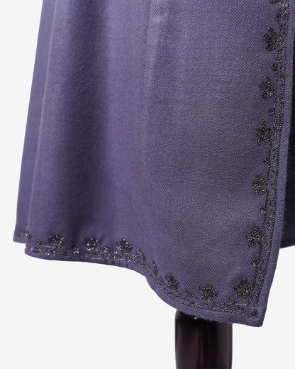 Twilight Fog Pheran with Zari Embroidery