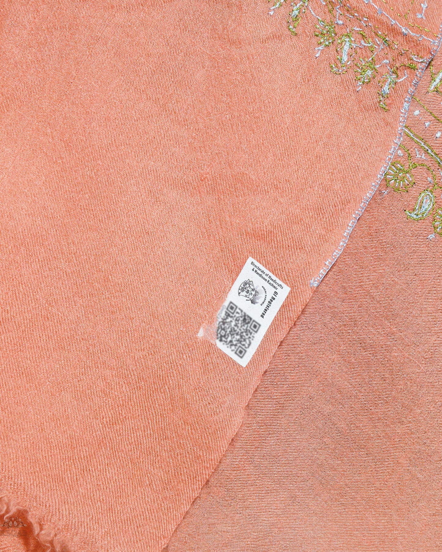 Peach Blossom GI Pashmina Stole