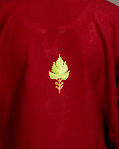 Guardsman Red Pheran with Aari Embroidery