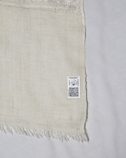 Pastel Grey Tone-on-Tone GI Pashmina Shawl