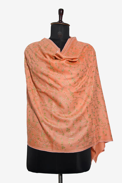 Peach Blossom GI Pashmina Stole