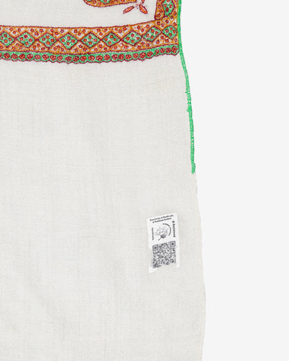 Pale Silver GI Pashmina Shawl