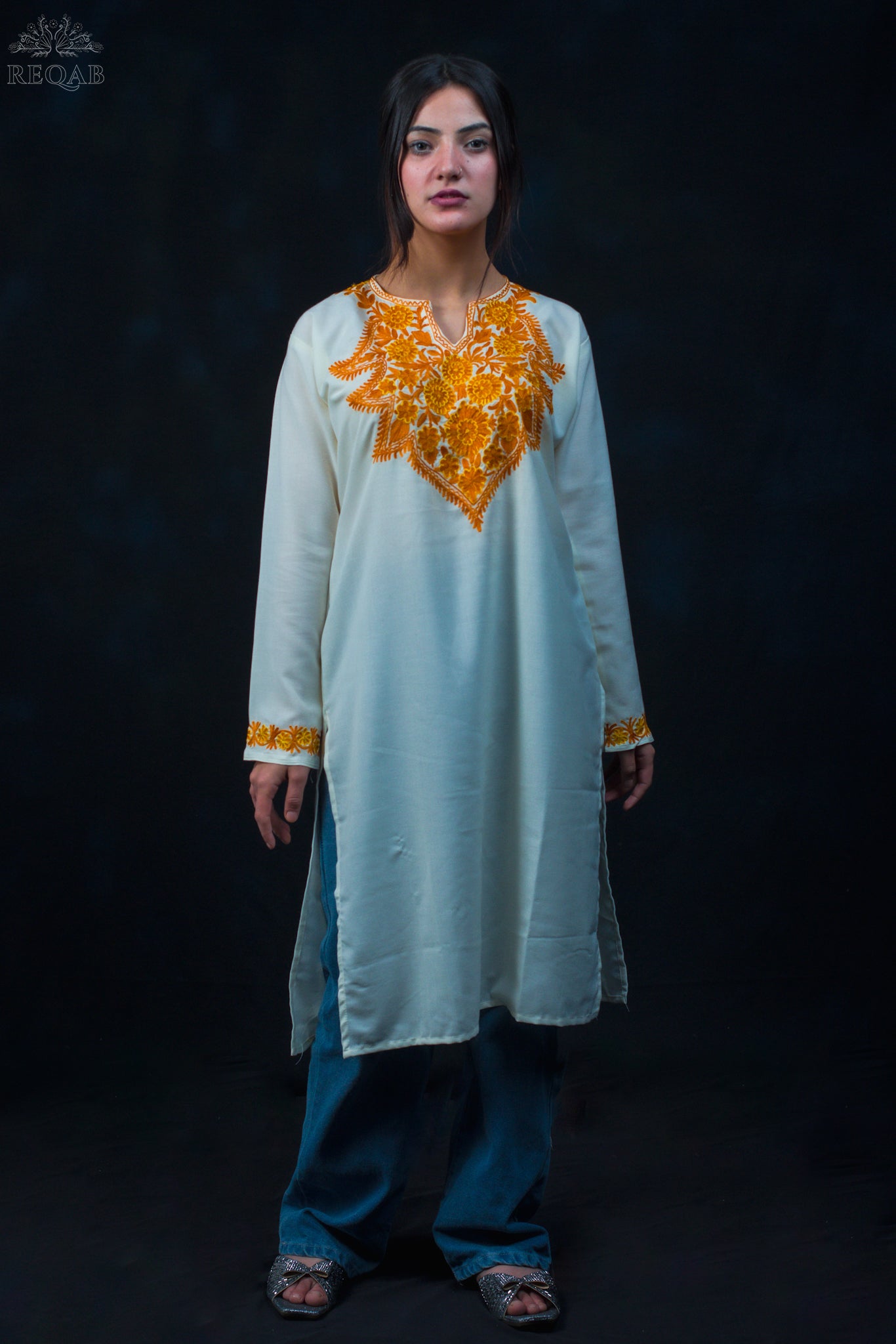 Feta White Summer Cool Kurti