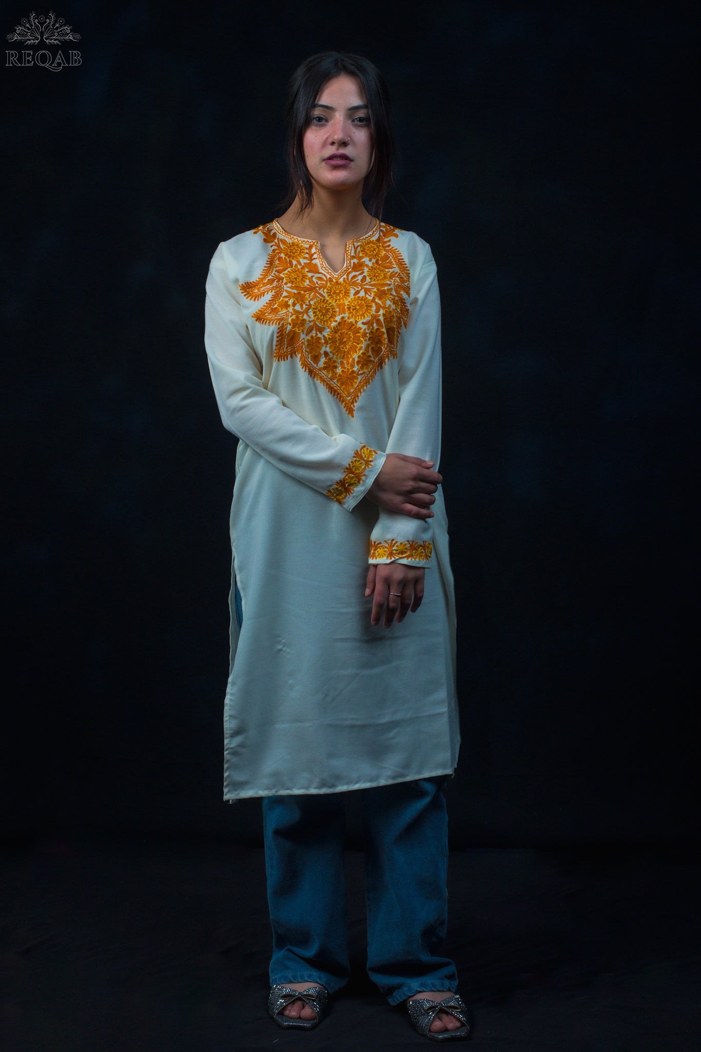 Feta White Summer Cool Kurti