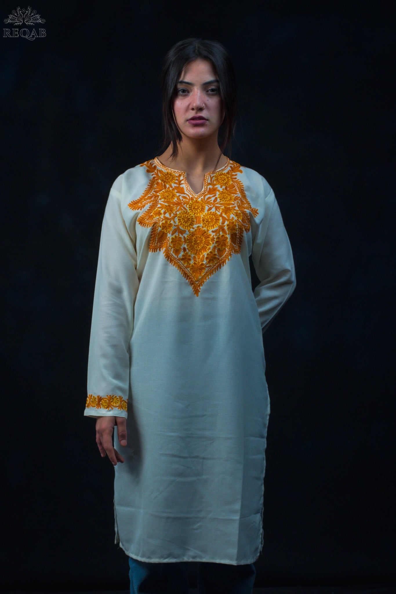 Feta White Summer Cool Kurti