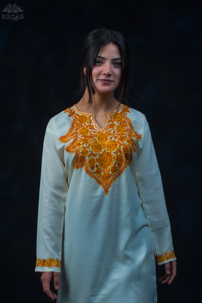 Feta White Summer Cool Kurti