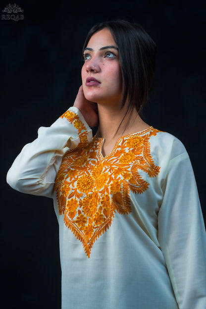 Feta White Summer Cool Kurti