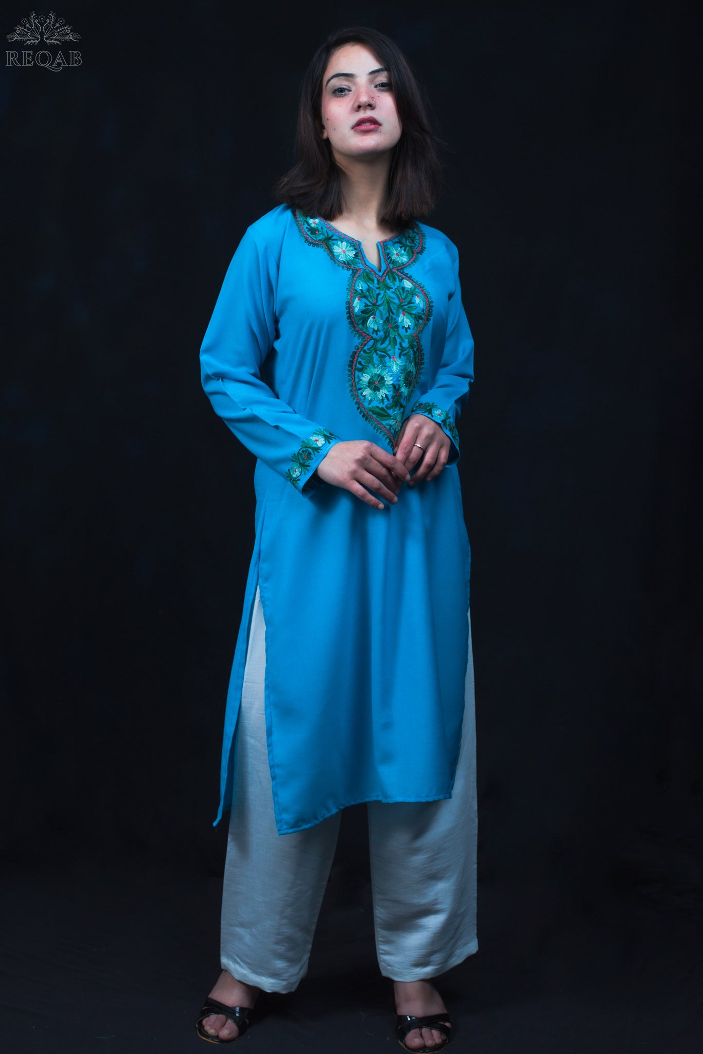 Medium Turquoise Summer Cool Kurti