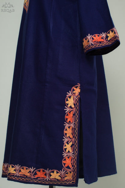 Blackcurrant Pheran with Aari Embroidery