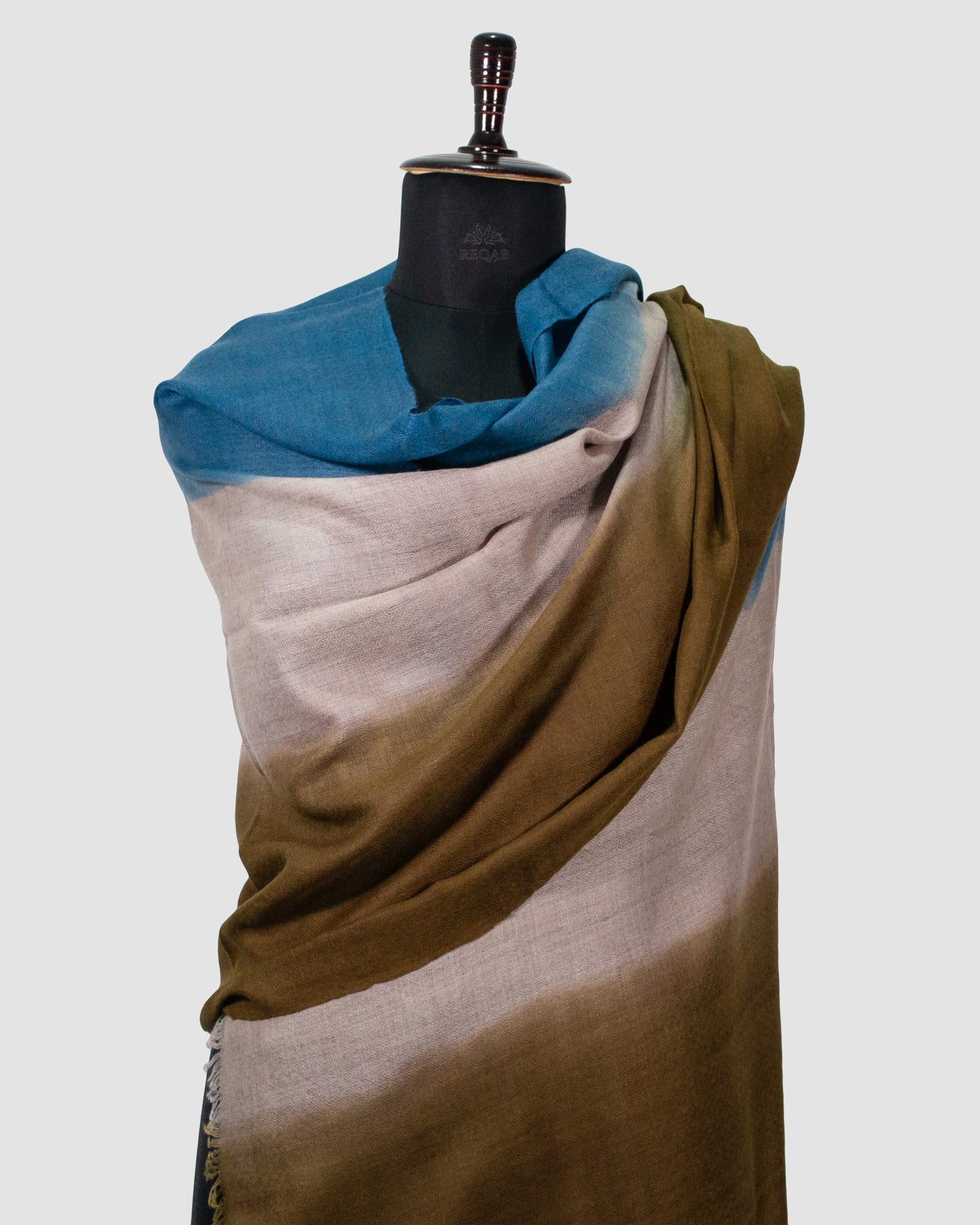 Endeavour, Pearl Bush & Muesli Tri-Tone Pashmina Stole