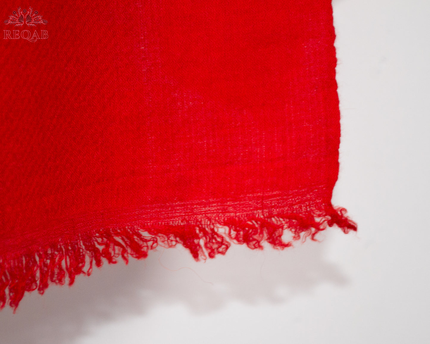Free Speech Red Solid Pashmina Shawl