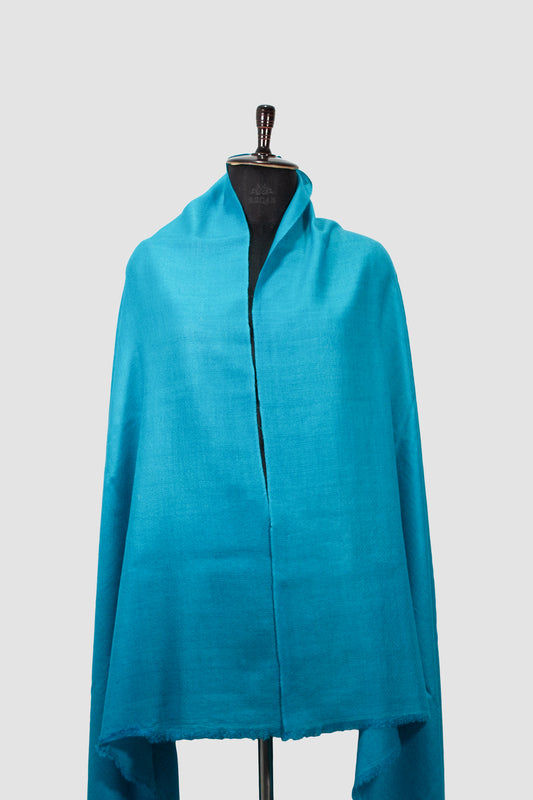 Pelorous Blue Solid Pashmina Shawl