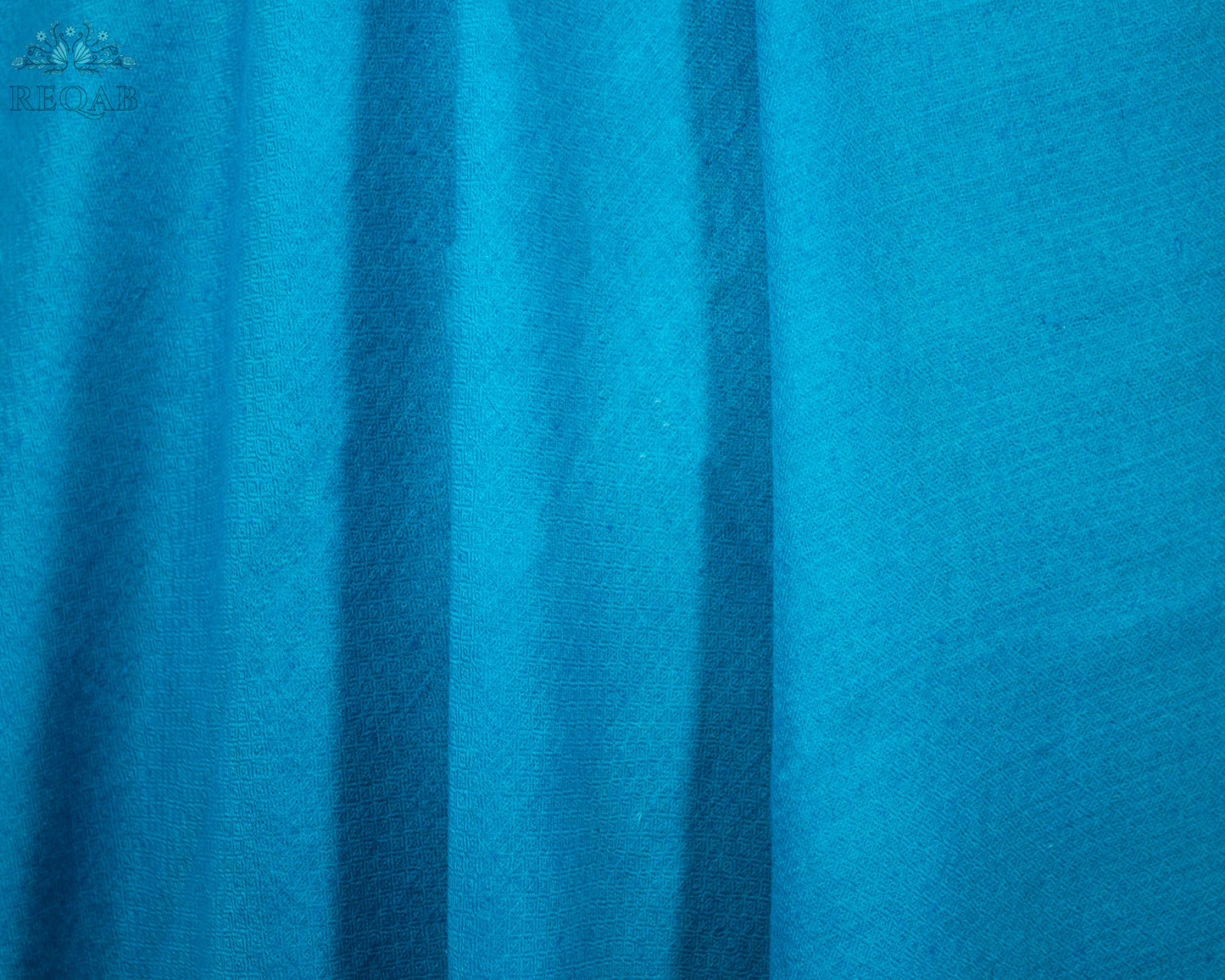 Pelorous Blue Solid Pashmina Shawl