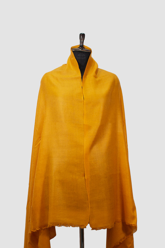 Tangerine Solid Pashmina Shawl