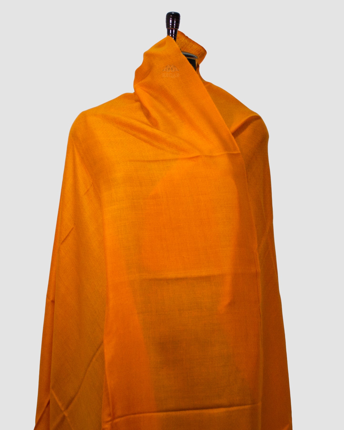 Tangerine Solid Pashmina Shawl