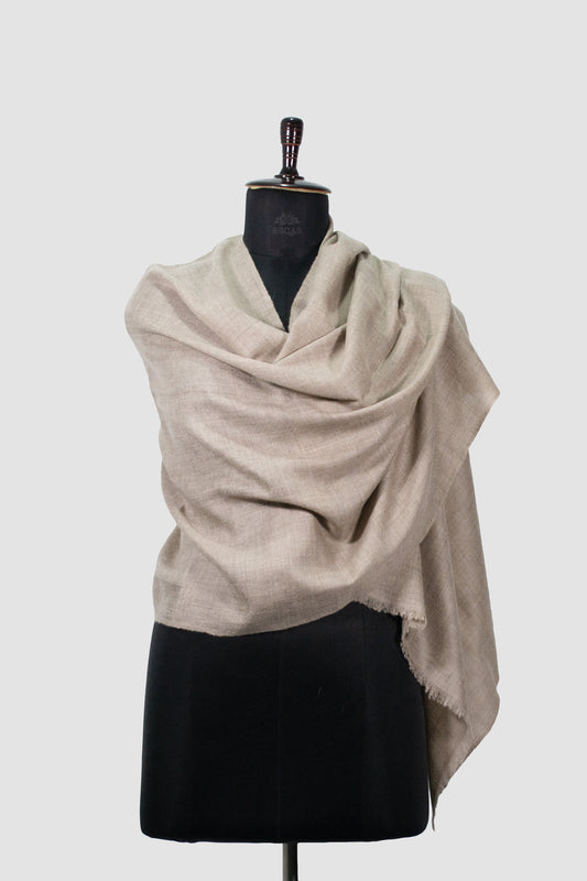 Tide Grey Solid Pashmina Stole