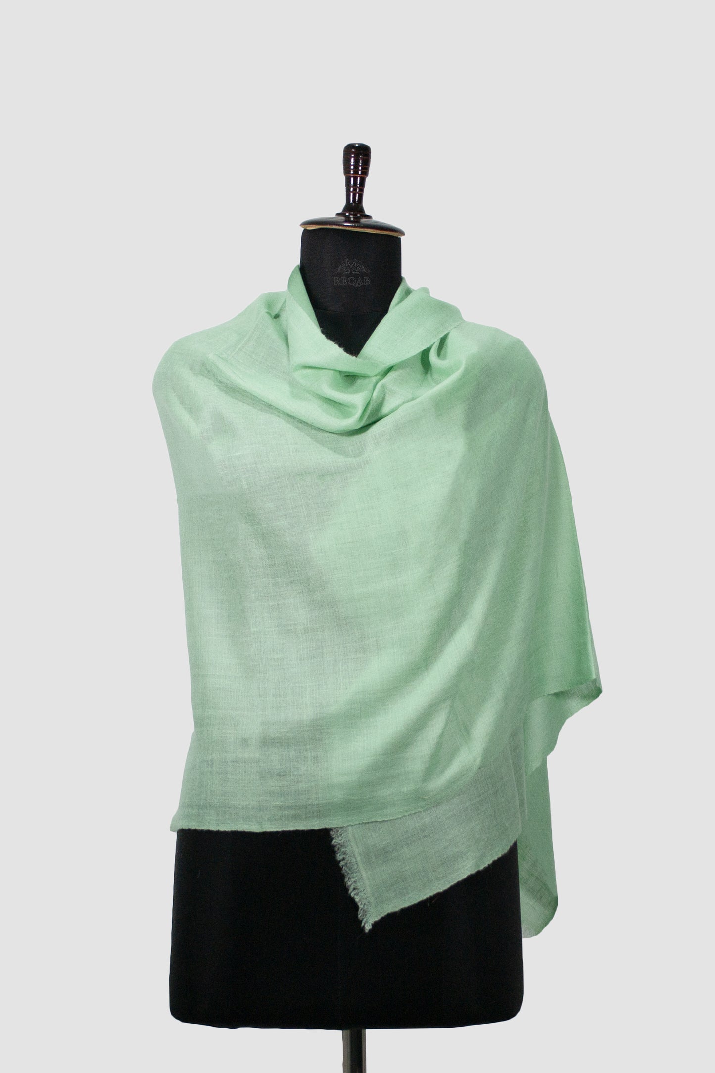 Summer Green Solid Pashmina Stole