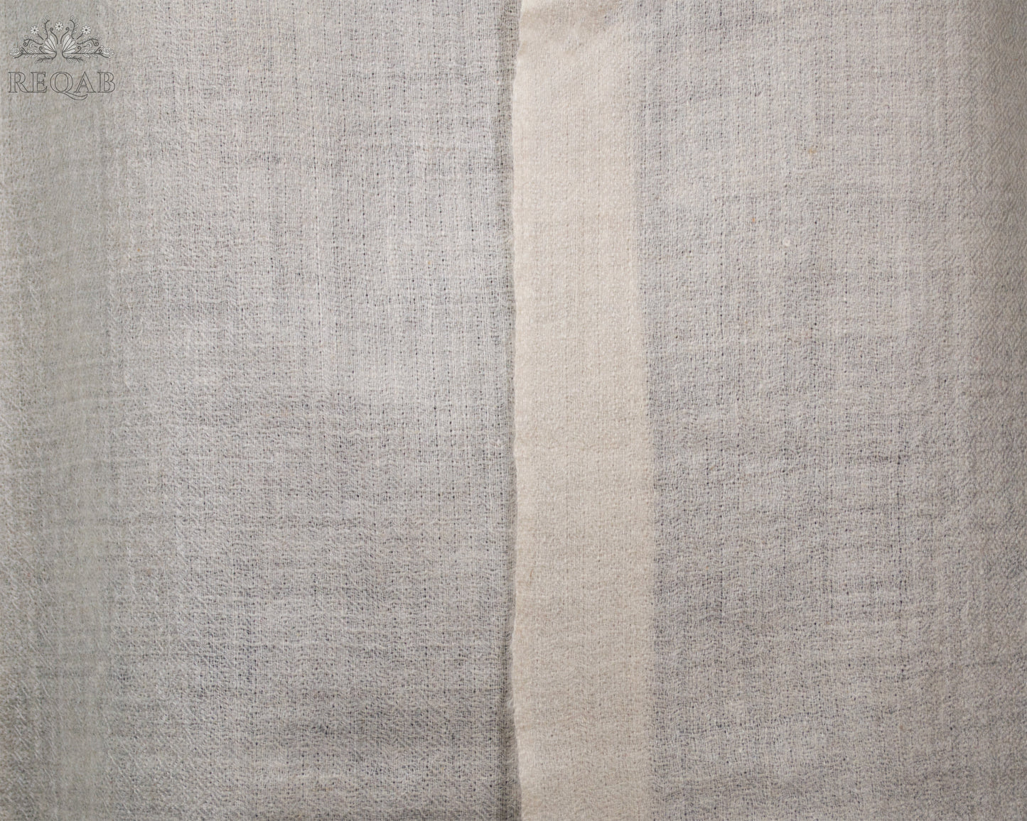 Swirl Cream Solid GI Pashmina Stole
