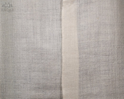 Swirl Cream Solid GI Pashmina Stole