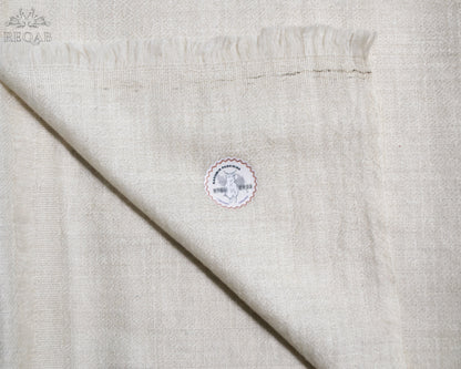 Vista White Solid GI Pashmina Shawl