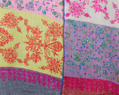 Spring Rain & Pelorous Stripes Pashmina Stole