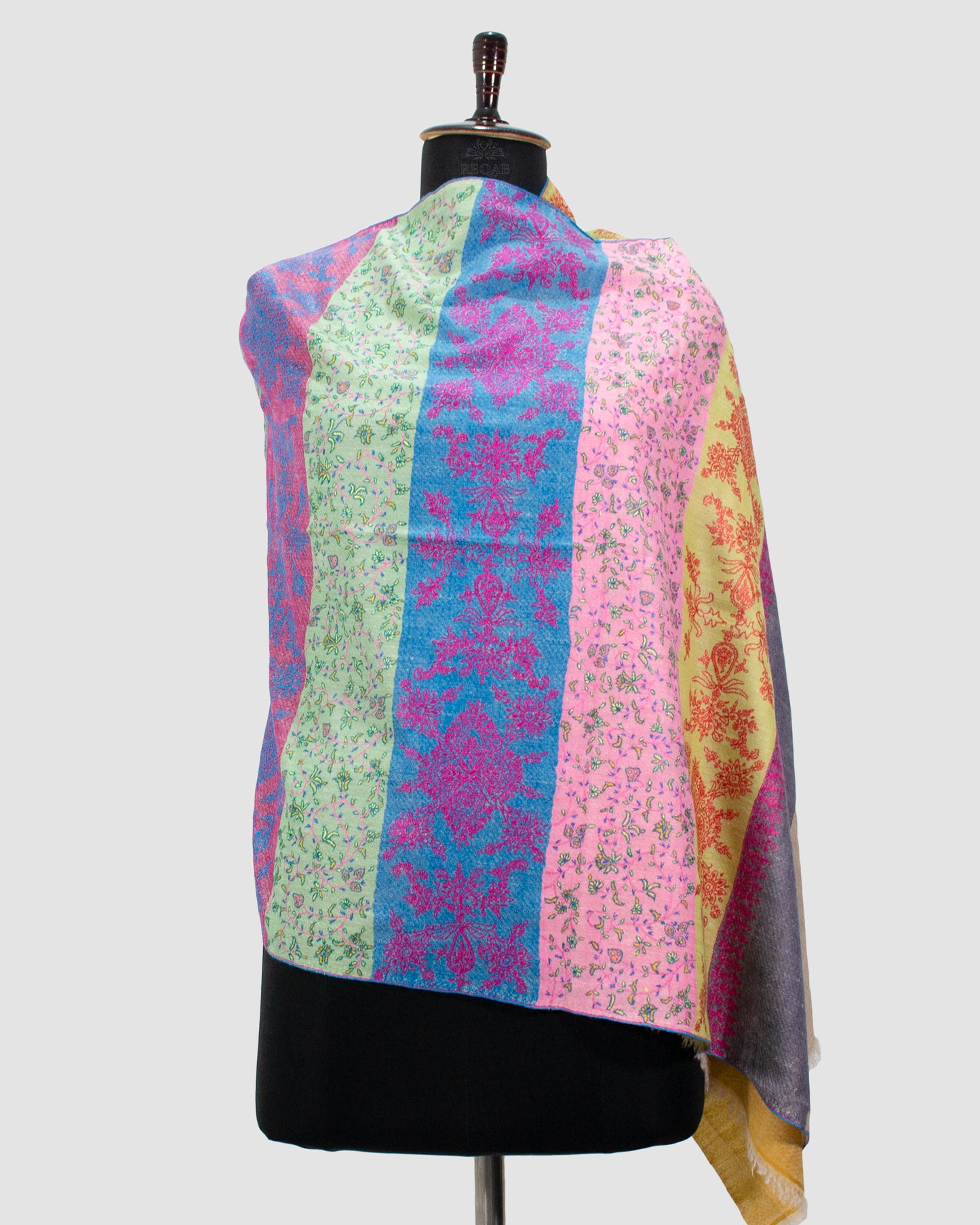 Spring Rain & Pelorous Stripes Pashmina Stole