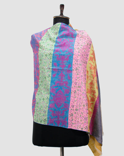 Spring Rain & Pelorous Stripes Pashmina Stole