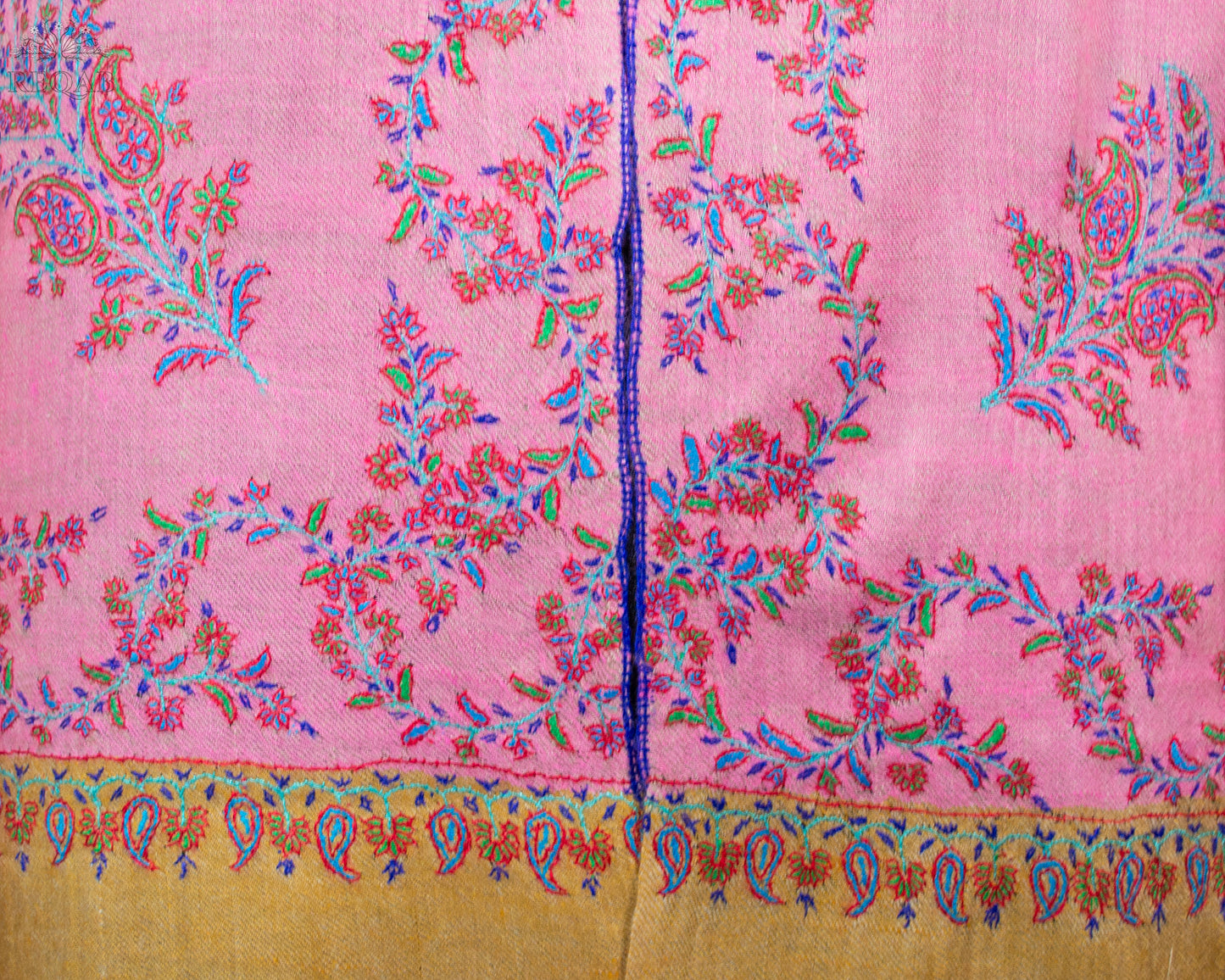 Cupid Pink Designdar Pashmina Stole