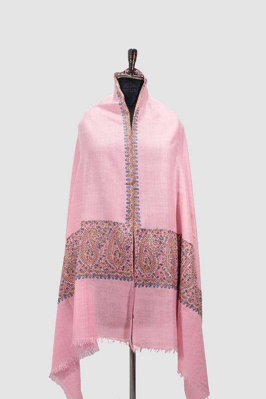 Lavender Pink Palla Pashmina Stole