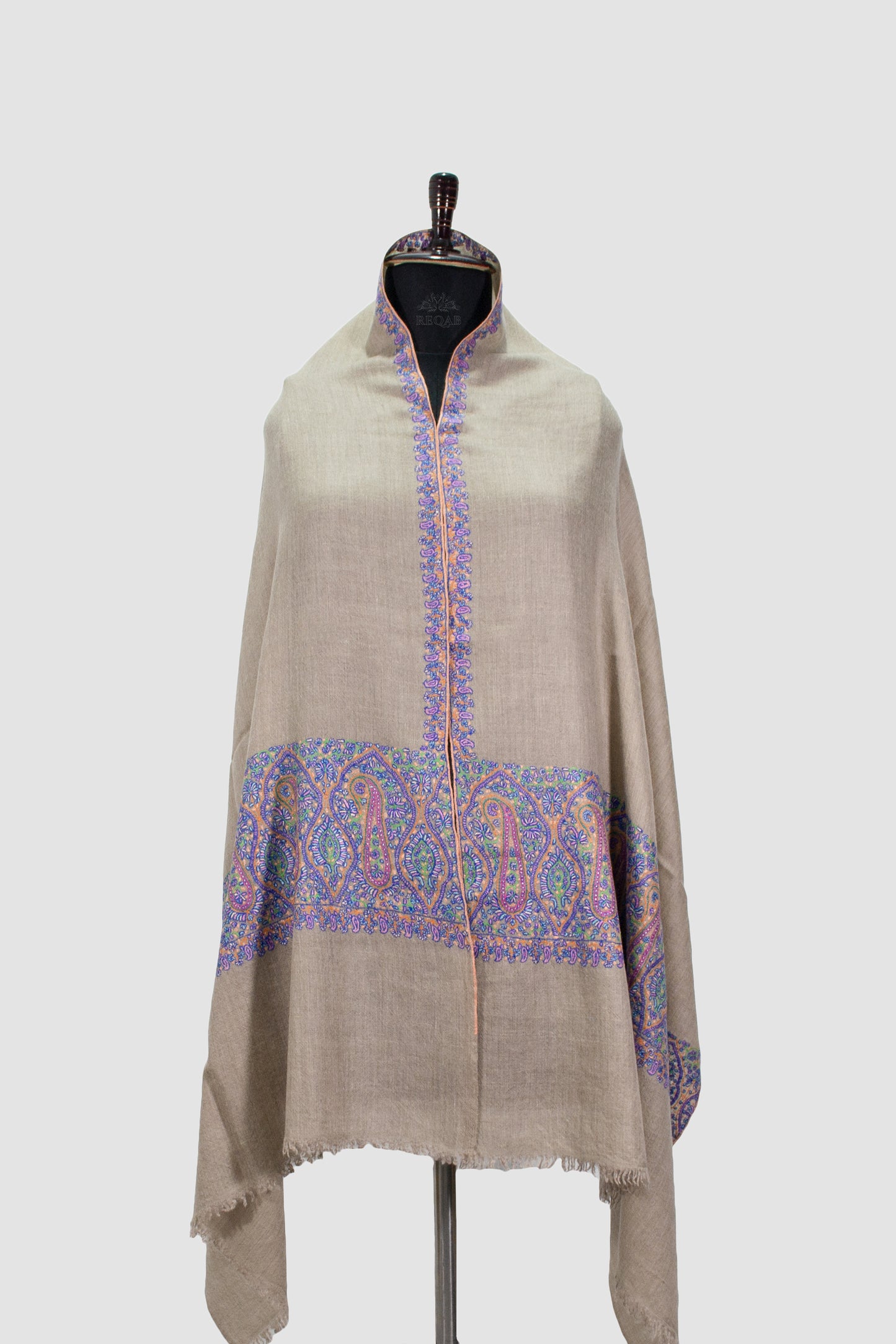 Silk Brown Palla Pashmina Stole