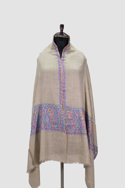 Silk Brown Palla Pashmina Stole