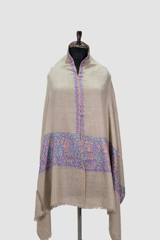 Silk Brown Palla Pashmina Stole