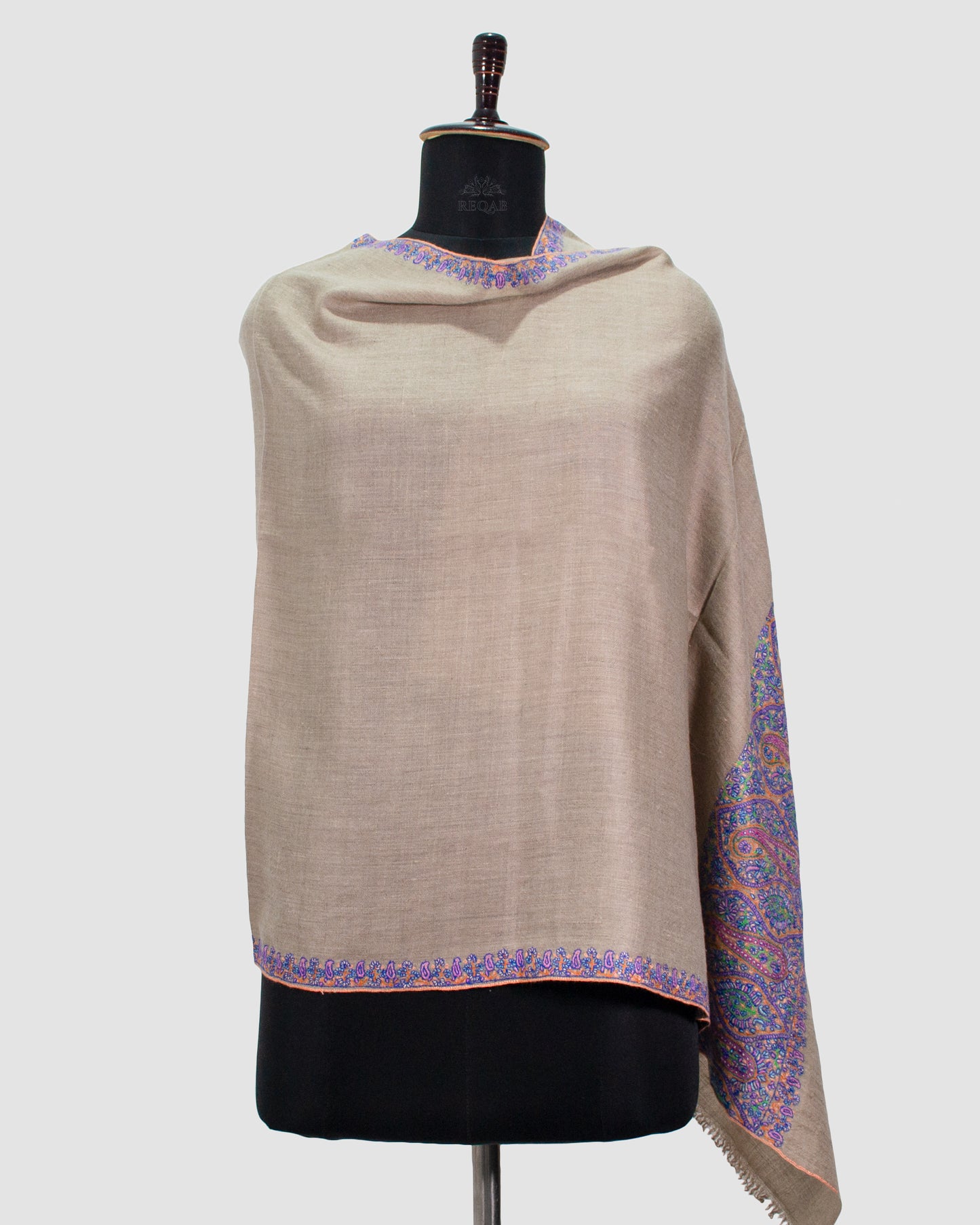 Silk Brown Palla Pashmina Stole