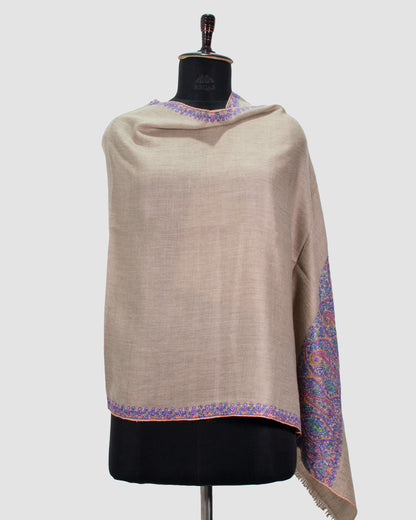 Silk Brown Palla Pashmina Stole