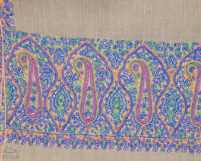 Silk Brown Palla Pashmina Stole